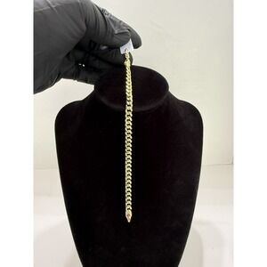 Cuban bracelet 14k gold filled size 7 6mm lobster clasp